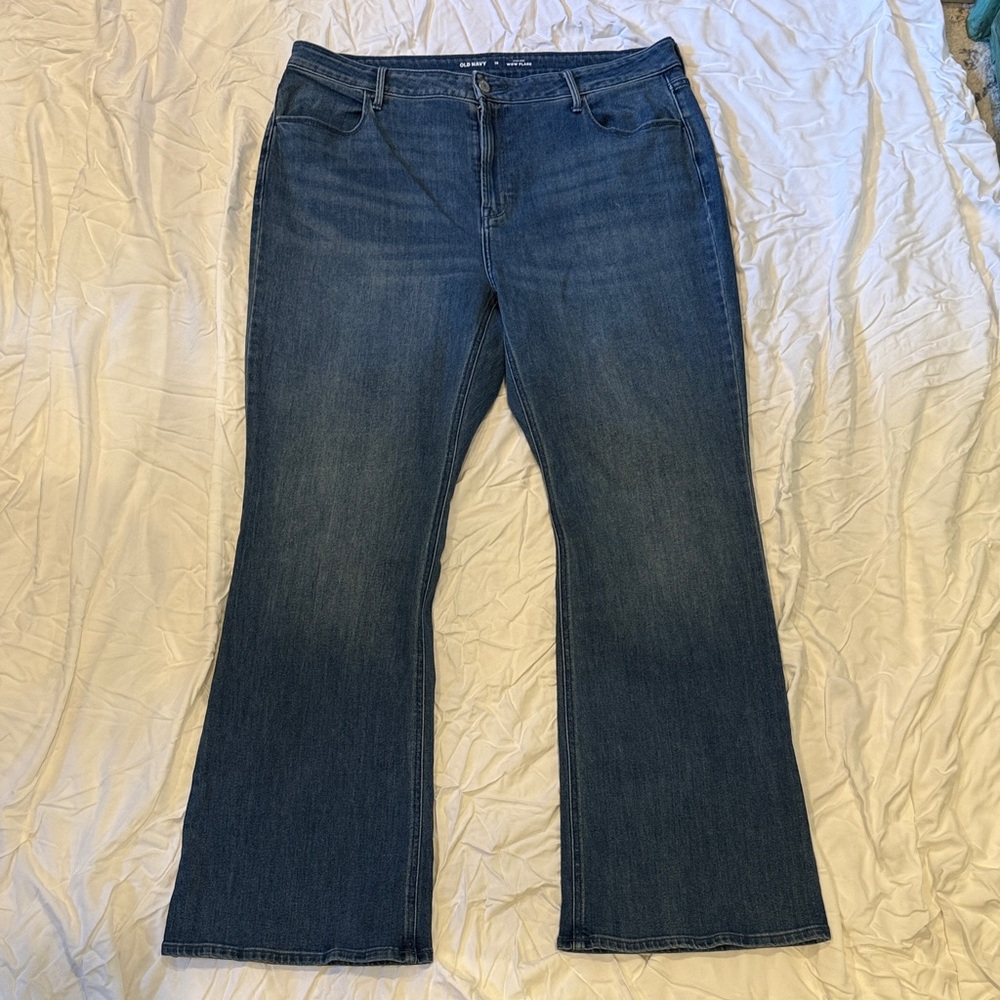 Old Navy Dark Blue Flare Jeans